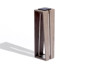 TINK121 - Solar powered teak Outdoor table lamp by Les Jardins® - view 2